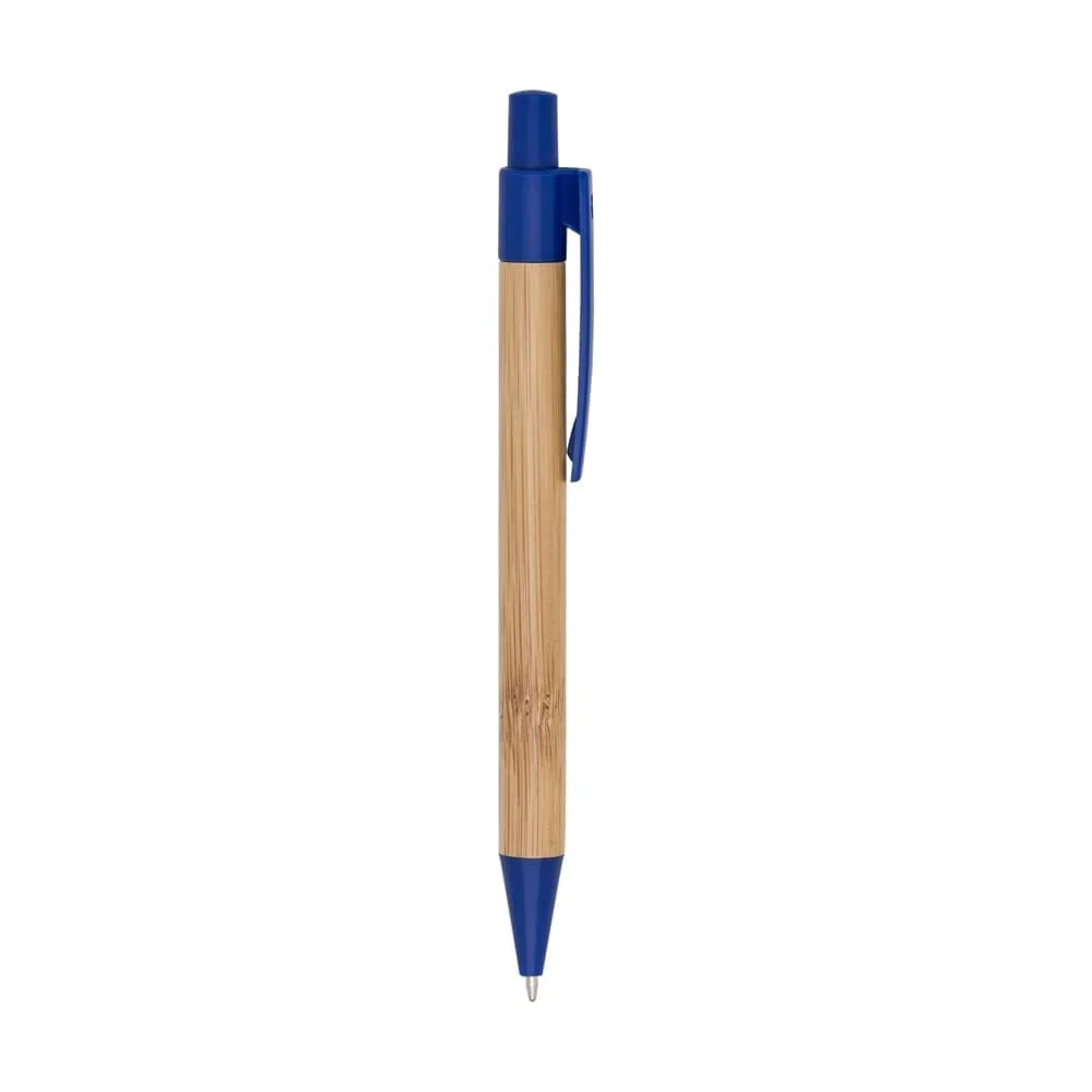 Caneta Bambu e Plástico com Logo Personalizada