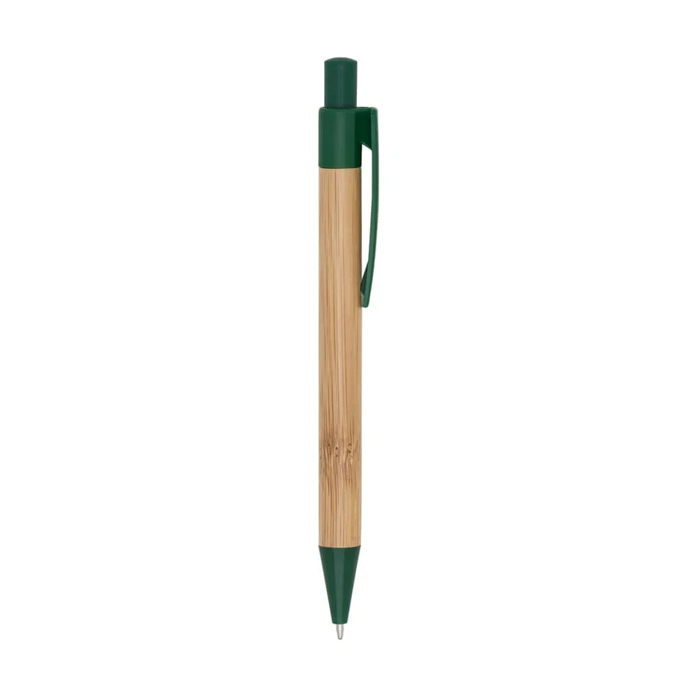 Caneta Bambu e Plástico com Logo Personalizada