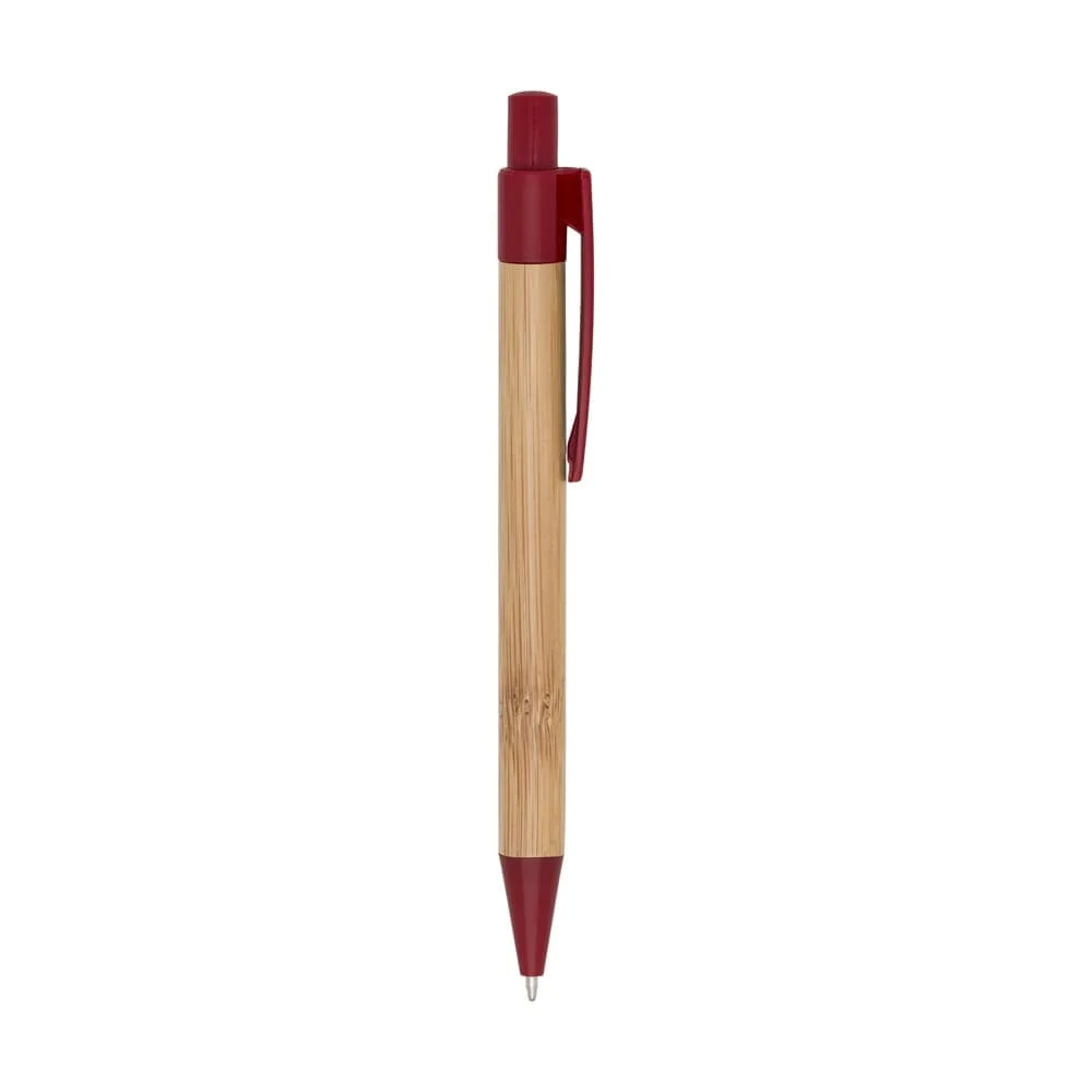 Caneta Bambu e Plástico com Logo Personalizada