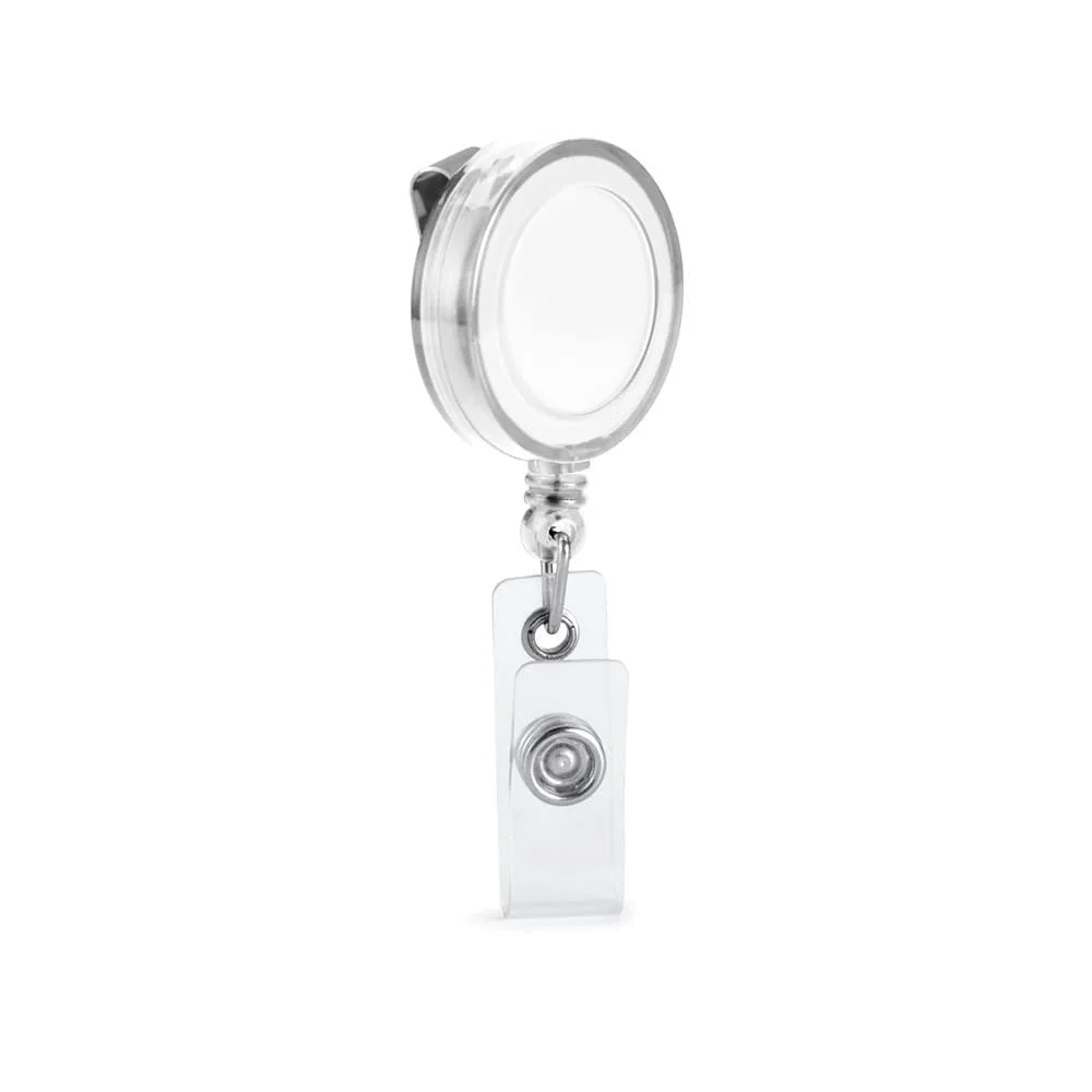 Porta Crachás Retrátil com Logo Personalizada