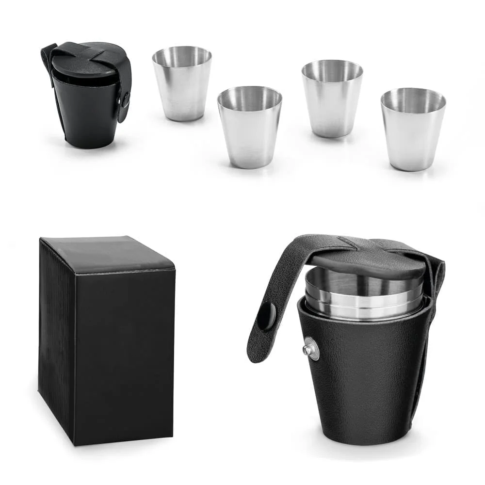 Kit Copos Inox com Logo Personalizada