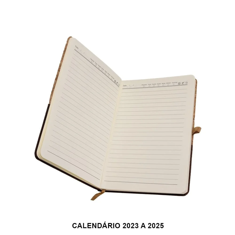 Caderneta com Logo Personalizada em Cortiça