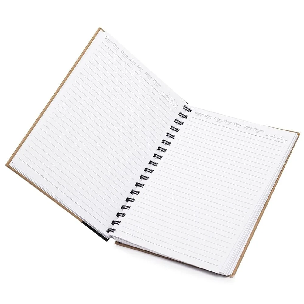 Caderno Capa Kraft com Logo Personalizada