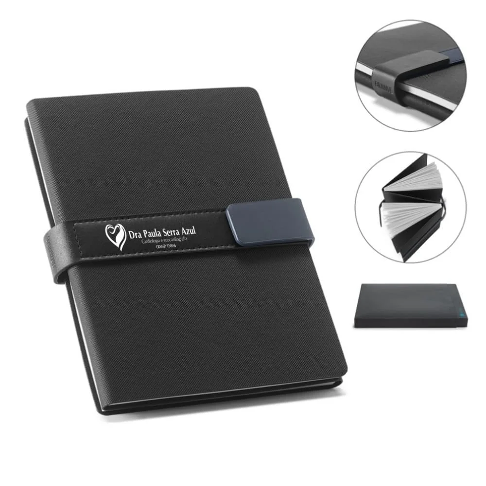 Caderno Executivo com Logo Personalizada DYNAMIC