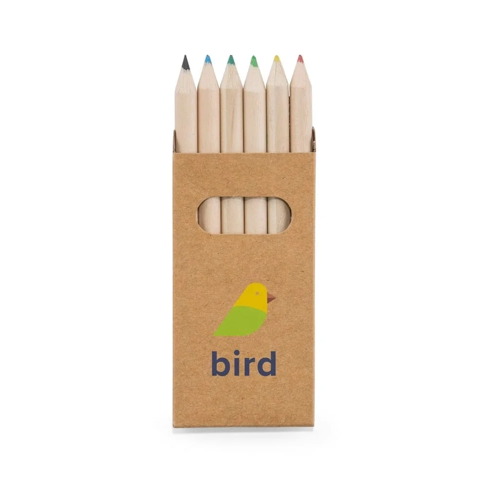 Caixa de Lápis de Cor com Logo Personalizada BIRD
