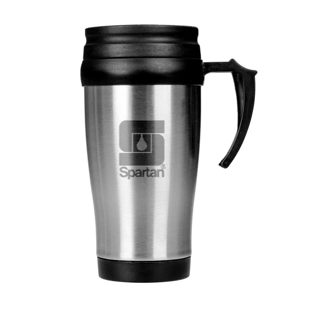 Caneca de 400ml com Tampa com Logo Personalizada