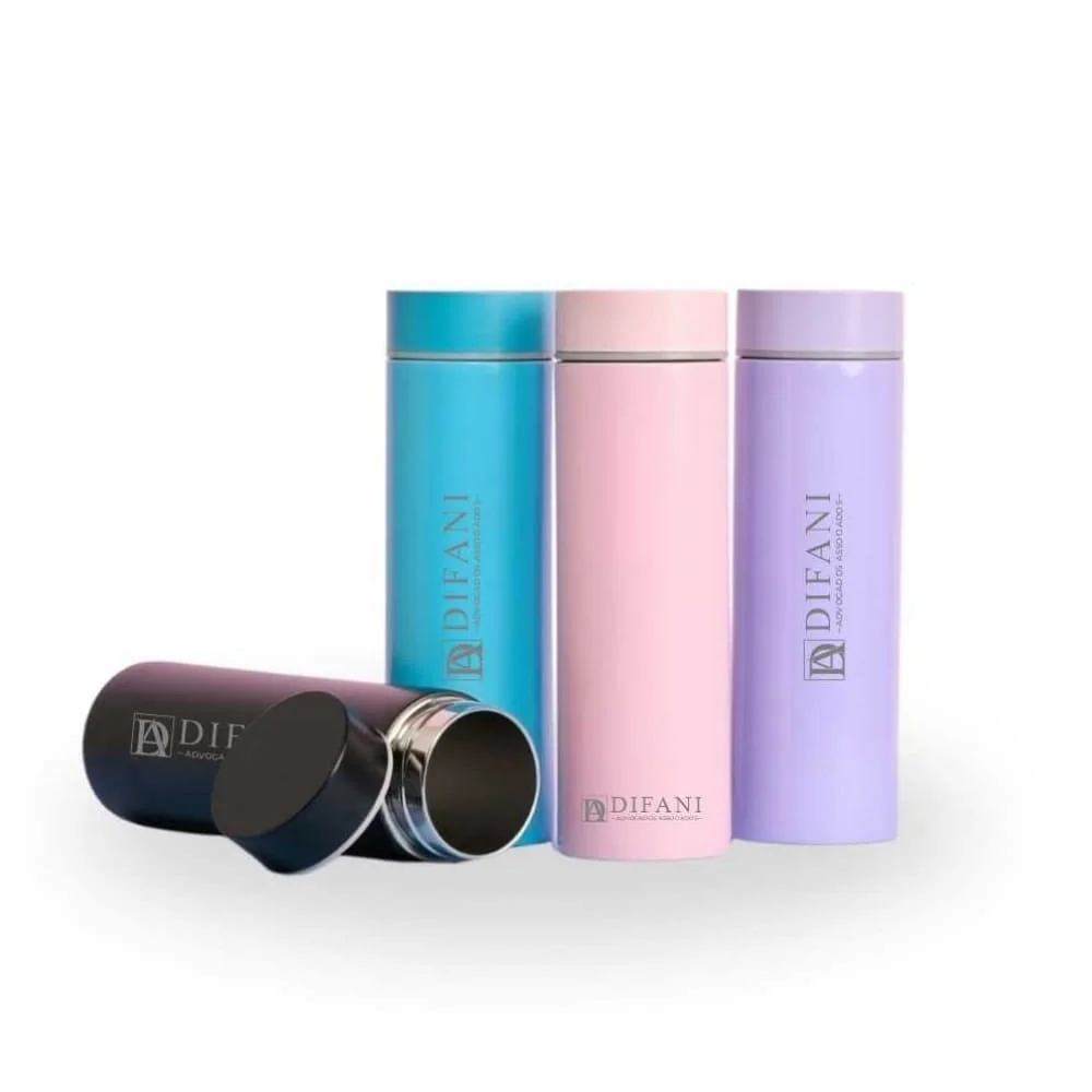 Garrafa Térmica 240ml com Logo Personalizada