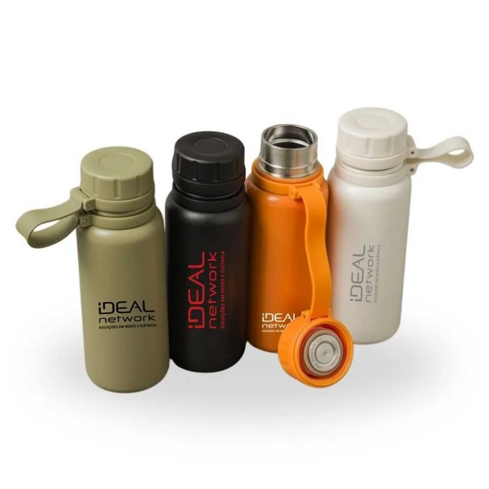Garrafa Térmica de 600ml com Logo Personalizada