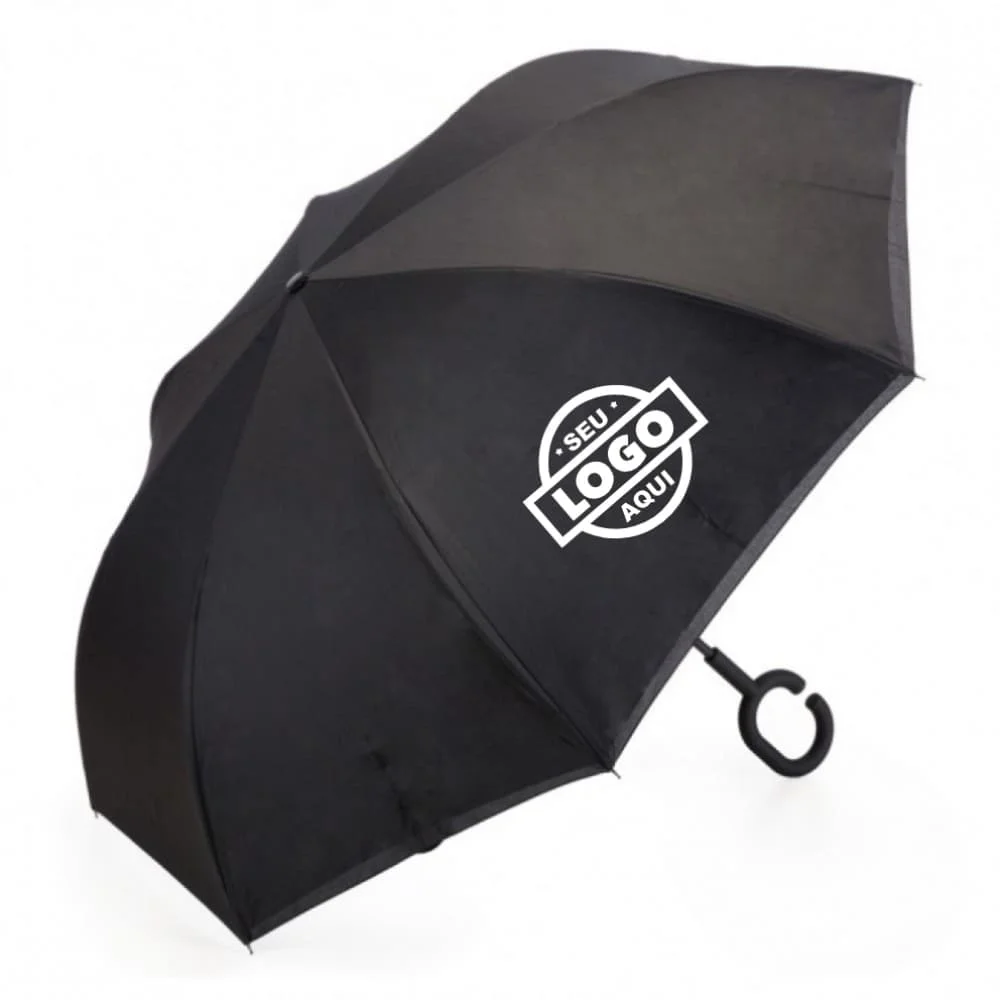 Guarda Chuva Invertido com Logo Personalizada