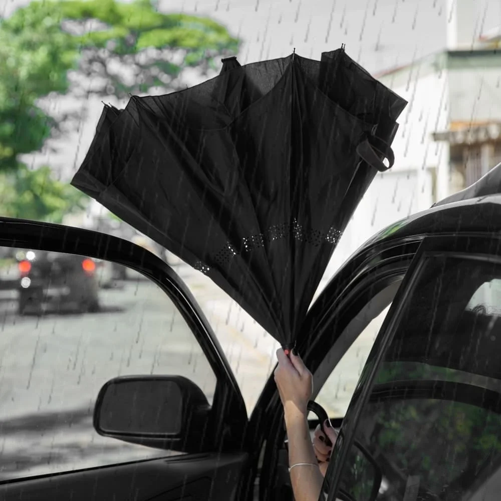 Guarda Chuva Invertido com Logo Personalizada