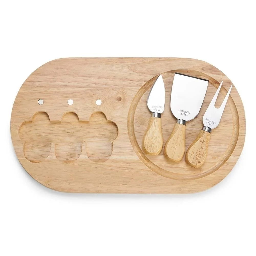 Kit Queijo com Logo Personalizada Quatro Peças