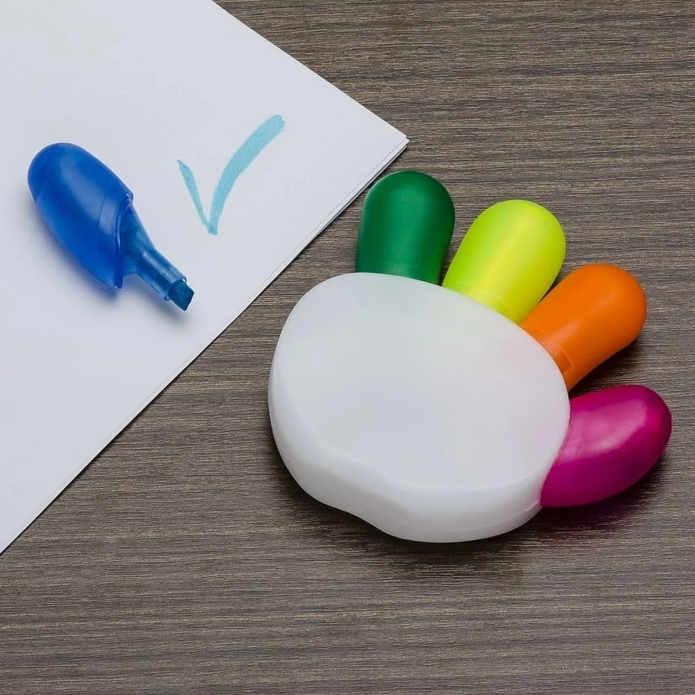 Marca Texto Mãozinha com Logo Personalizada