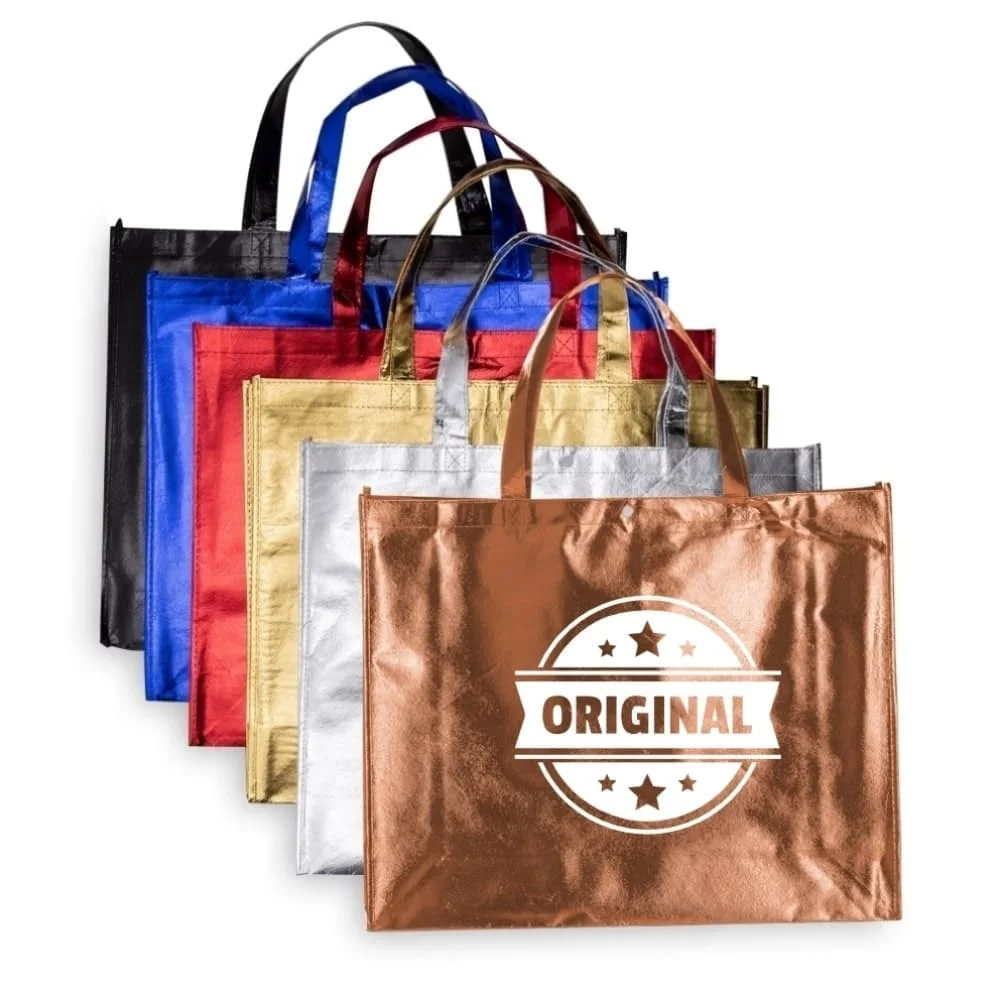 Sacola com Logo Personalizada TNT Laminada Grande