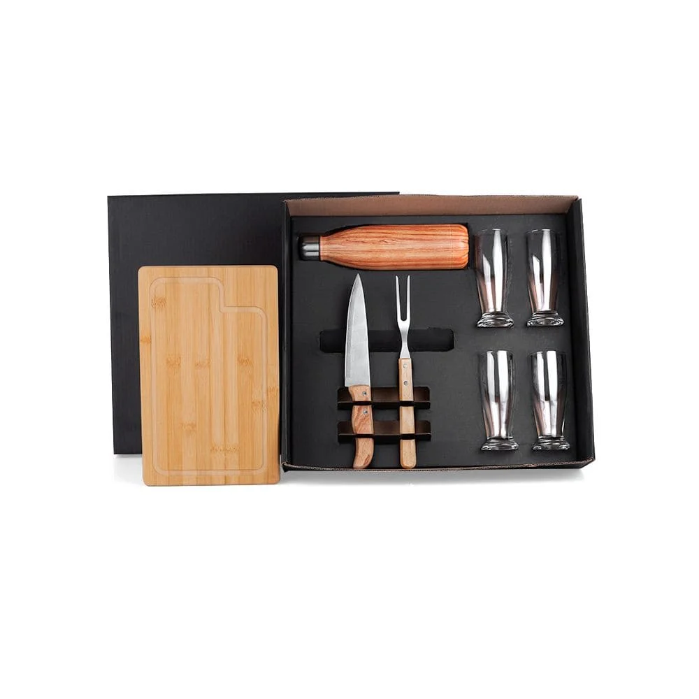 Conjunto Churrasco com Copos e Squeeze